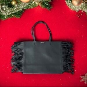 Victoria’s Secret Faux Leather and Suede Tassel X-Large Tote NWT